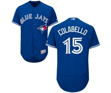 Men Toronto Blue Jays #15 chris colabello Majestic Blue Flexbase Authentic Collection Player Jersey