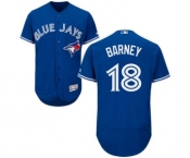 Men Toronto Blue Jays #18 darwin barney Majestic Blue Flexbase Authentic Collection Player Jersey