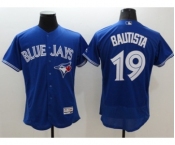 Men Toronto Blue Jays #19 Jose Bautista Majestic blue Flexbase Authentic Collection Player Jersey