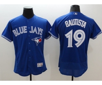 Men Toronto Blue Jays #19 Jose Bautista Majestic blue Flexbase Authentic Collection Player Jersey