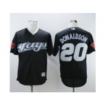 Men Toronto Blue Jays #20 Josh Donaldson Black 2008 Turn Back The Clock Stitched MLB Jersey