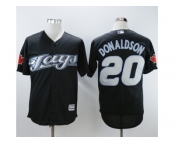 Men Toronto Blue Jays #20 Josh Donaldson Black 2008 Turn Back The Clock Stitched MLB Jersey