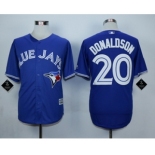 Men Toronto Blue Jays #20 Josh Donaldson Blue 2016 Official Cool Base Jersey