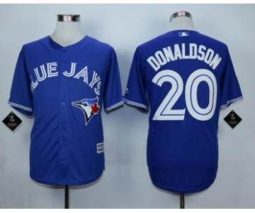 Men Toronto Blue Jays #20 Josh Donaldson Blue 2016 Official Cool Base Jersey