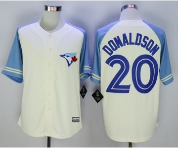 Men Toronto Blue Jays #20 Josh Donaldson Blue Exclusive 2016 Official Cool Base Jersey