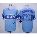 Men Toronto Blue Jays #20 Josh Donaldson Light Blue Exclusive 2016 Official Cool Base Jersey