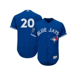 Men Toronto Blue Jays #20 Josh Donaldson Majestic Royal 2018 Spring Training Flex Base Player Jersey