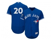 Men Toronto Blue Jays #20 Josh Donaldson Majestic Royal 2018 Spring Training Flex Base Player Jersey