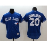 Men Toronto Blue Jays #20 Josh Donaldson Majestic blue Flexbase Authentic Collection Player Jersey