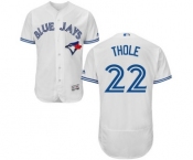 Men Toronto Blue Jays #22 josh thole Majestic White Flexbase Authentic Collection Player Jersey