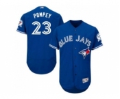 Men Toronto Blue Jays #23 Dalton Pompey Majestic Blue Flexbase Authentic Collection Player Jersey