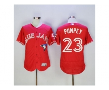 Men Toronto Blue Jays #23 Dalton Pompey Majestic Red Flexbase Authentic Collection Player Jersey