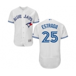 Men Toronto Blue Jays #25 marco estrada Majestic White Flexbase Authentic Collection Player Jersey