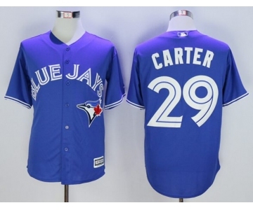 Men Toronto Blue Jays #29 Joe Carter Blue 2016 Official Cool Base Jersey