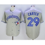 Men Toronto Blue Jays #29 Joe Carter Gray 2016 Official Cool Base Jersey