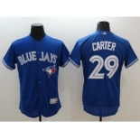 Men Toronto Blue Jays #29 Joe Carter Majestic blue Flexbase Authentic Collection Player Jersey[Carter]