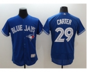 Men Toronto Blue Jays #29 Joe Carter Majestic blue Flexbase Authentic Collection Player Jersey[Carter]