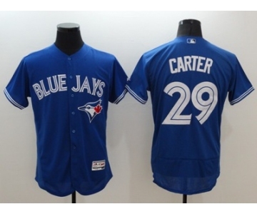 Men Toronto Blue Jays #29 Joe Carter Majestic blue Flexbase Authentic Collection Player Jersey[Carter]