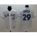 Men Toronto Blue Jays #29 Joe Carter Majestic white Flexbase Authentic Collection Player Jersey[Carter]