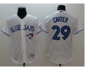 Men Toronto Blue Jays #29 Joe Carter Majestic white Flexbase Authentic Collection Player Jersey[Carter]