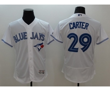 Men Toronto Blue Jays #29 Joe Carter Majestic white Flexbase Authentic Collection Player Jersey[Carter]