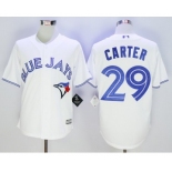 Men Toronto Blue Jays #29 Joe Carter White 2016 Official Cool Base Jersey