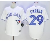 Men Toronto Blue Jays #29 Joe Carter White 2016 Official Cool Base Jersey