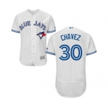 Men Toronto Blue Jays #30 jesse chavez Majestic White Flexbase Authentic Collection Player Jersey