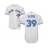 Men Toronto Blue Jays #39 gavin floyd Majestic White Flexbase Authentic Collection Player Jersey