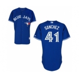 Men Toronto Blue Jays #41 Aaron Sanchez Blue Jersey