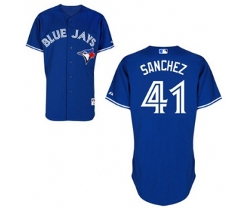 Men Toronto Blue Jays #41 Aaron Sanchez Blue Jersey