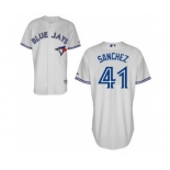 Men Toronto Blue Jays #41 Aaron Sanchez White Jersey