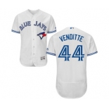 Men Toronto Blue Jays #44 pat venditte Majestic White Flexbase Authentic Collection Player Jersey