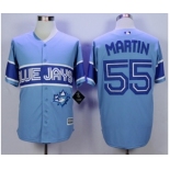 Men Toronto Blue Jays #55 Russell Martin Light Blue Exclusive 2016 Official Cool Base Jersey