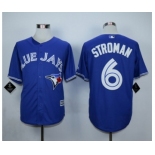 Men Toronto Blue Jays #6 Marcus Stroman Blue 2016 Official Cool Base Jersey