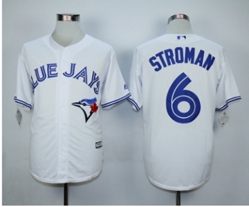 Men Toronto Blue Jays #6 Marcus Stroman White 2016 Official Cool Base Jersey