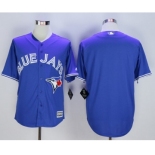 Men Toronto Blue Jays Blank Blue 2016 Official Cool Base Jersey