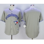 Men Toronto Blue Jays Blank Gray 2016 Official Cool Base Jersey