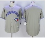 Men Toronto Blue Jays Blank Gray 2016 Official Cool Base Jersey