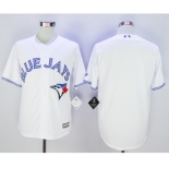 Men Toronto Blue Jays Blank White 2016 Official Cool Base Jersey