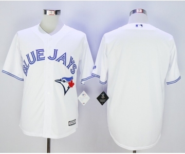 Men Toronto Blue Jays Blank White 2016 Official Cool Base Jersey