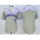 Men Toronto Blue Jays blank Majestic Gray Flexbase Authentic Collection Player Jersey