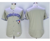 Men Toronto Blue Jays blank Majestic Gray Flexbase Authentic Collection Player Jersey