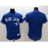 Men Toronto Blue Jays blank Majestic blue Royal 40th Anniversary Flexbase Authentic Collection Jersey