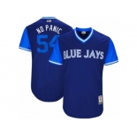 Men's 2017 Little League World Series Blue Jays #54 Roberto Osuna No Panic Royal Jersey