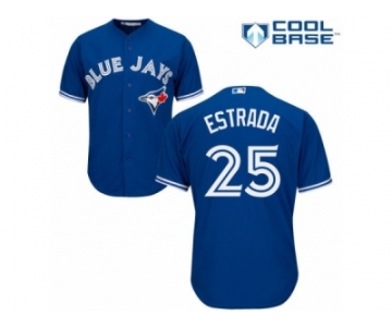 Men's Majestic Toronto Blue Jays #25 Marco Estrada Authentic Blue Alternate MLB Jersey