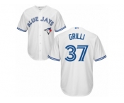 Men's Majestic Toronto Blue Jays #37 Jason Grilli Replica White Home MLB Jersey