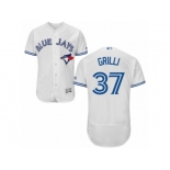 Men's Majestic Toronto Blue Jays #37 Jason Grilli White Flexbase Authentic Collection MLB Jersey