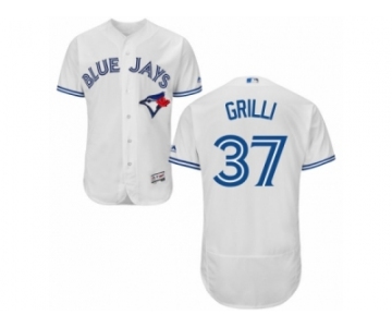 Men's Majestic Toronto Blue Jays #37 Jason Grilli White Flexbase Authentic Collection MLB Jersey