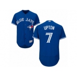 Men's Majestic Toronto Blue Jays #7 B.J. Upton Royal Blue Flexbase Authentic Collection MLB Jersey